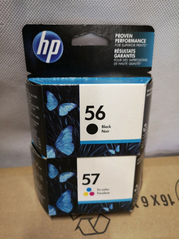 Genuine HP 56 & HP 57 Ink Cartridges (1 Set) expired with 120 days warranty