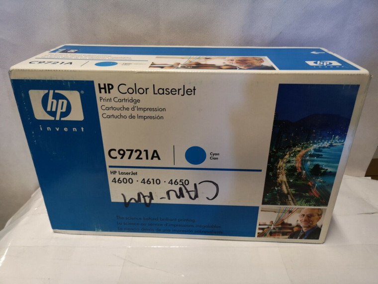 Original Genuine HP C9721a Cyan Toner Cartridge