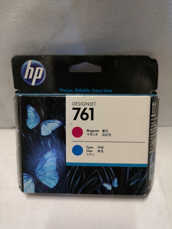 Original Genuine HP 761 Cyan Magenta Printhead (Ch646a)