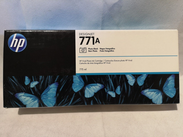 Original HP 771A Photo Black Ink Cartridge (B6Y21A (Apr 2024)