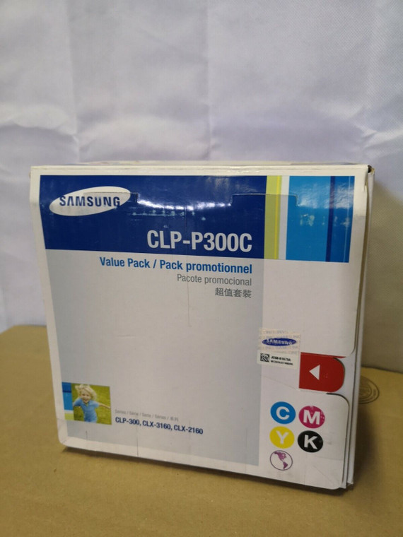 Genuine Original Samsung Clp-p300c Toner Cartridges (1 Set)