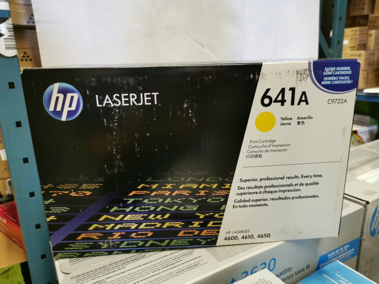 Genuine Original Hp 641A C9722a Yellow Toner Cartridge