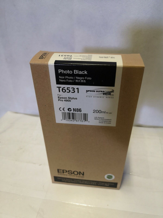 Epson T6531 Photo Black Ink Cartridge For Stylus Pro 4900