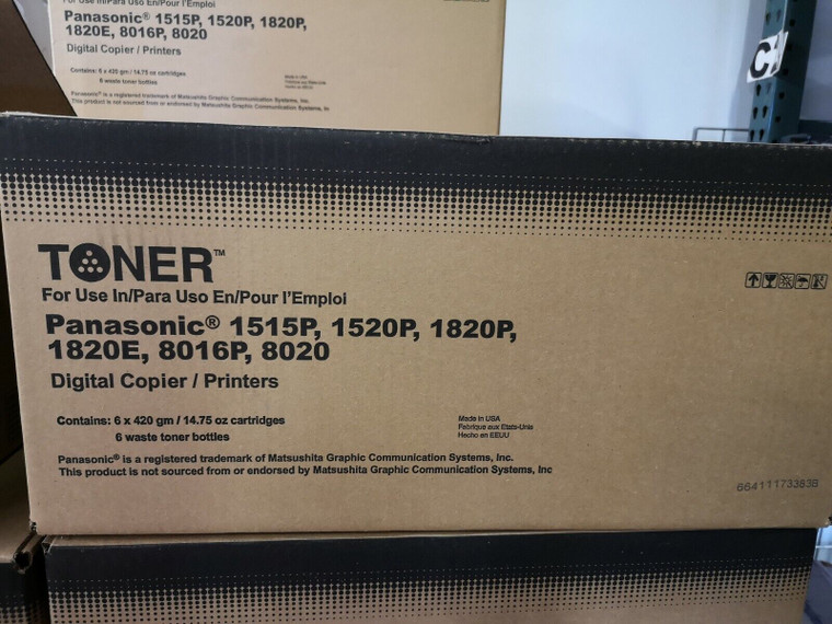 Black Copier Toner compatible with the Panasonic DQ-TU10J (1 Pack of 6)