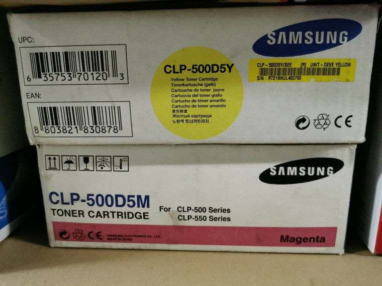 Original Samaung Clp-500d5m Clp-500d5y Toner Cartridges