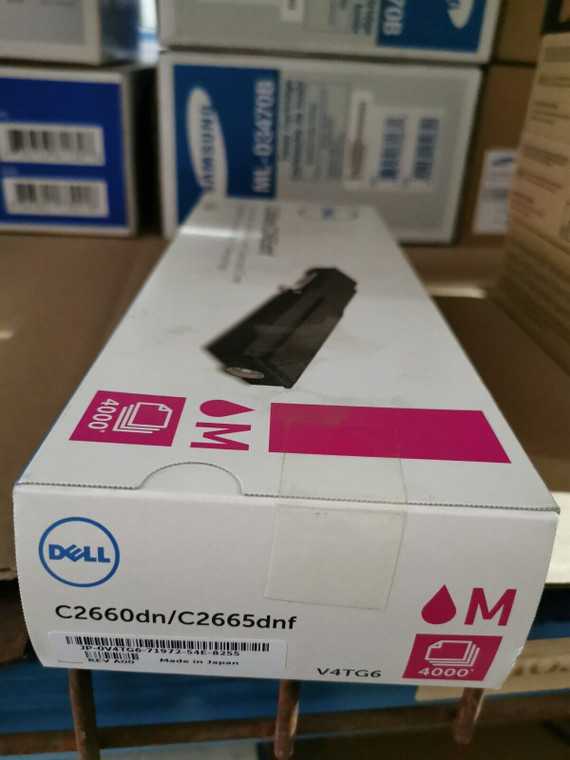 Genuine Original Dell V4TG6 Magenta Toner Cartridge For C2660/C2665