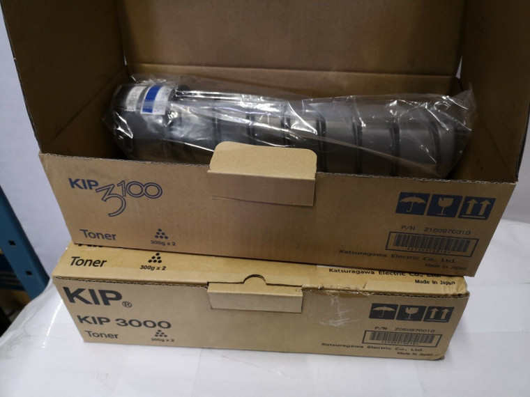 Original Kip 3000 Z050970010 Black X 2, Z160970010 Cyan X 1 Bottle
