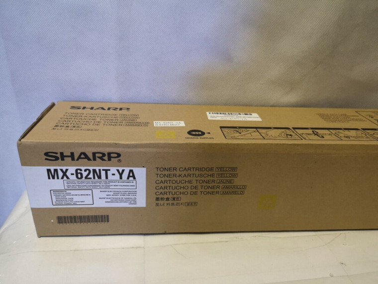 Sharp Mx-62NT-YA yellow toner cartridge