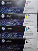 Genuine Hp Cf380x Cf381a Cf382a Cf383a Toner Cartridges (New)