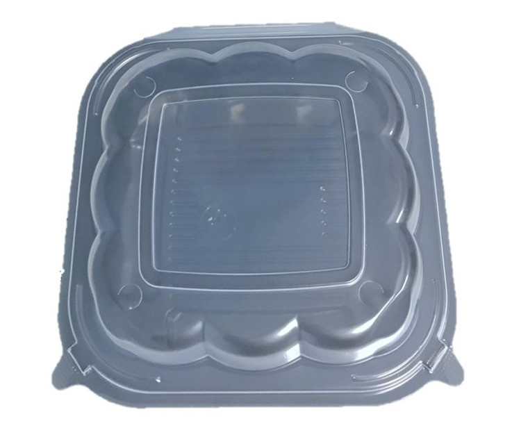 (8.13''x7.75''x2.95'') Microwaveable & BPA 1 Compartment Free Hinged/Clamshell Containers, Used for Fries, Onion Rings, Noodles, Rice, Salad, Shawarma, Sandwich etc (120 Pcs)