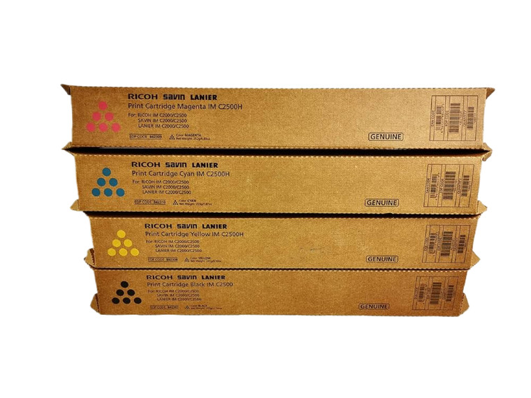 Genuine Ricoh 842307 842308 842309 842310 Toner Cartridges For IM C2500