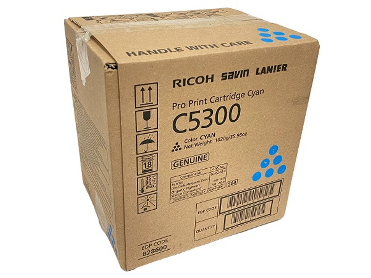 Genuine Ricoh 828600 Cyan Toner Cartridge