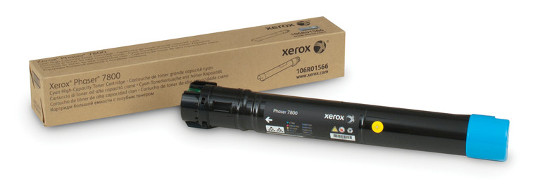Genuine Xerox 106R01566 Cyan High Yield Toner Cartridge For Phaser 7800