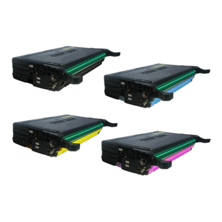 Remanufactured  Toner Cartridge Set (4 Cartridges) compatible with Samsung  CLP-660B