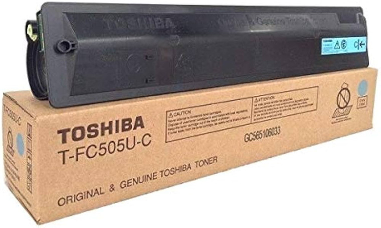 Genuine Toshiba TFC505UC, T-FC505U-C High Yield Cyan Toner Cartridge