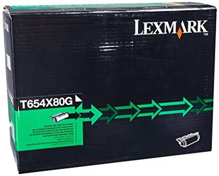 Original Lexmark T654X80G T654X84G Black Toner Cartridge Extra High Yield (OPEN BOX)