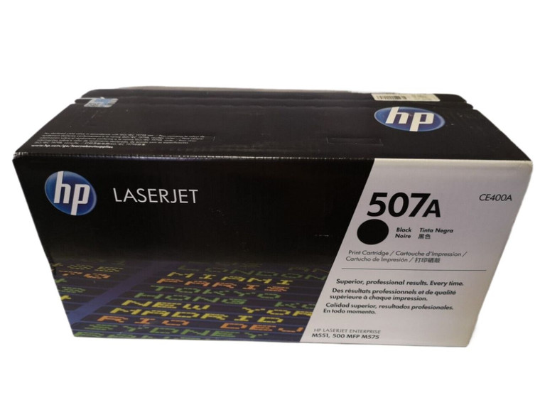 Genuine HP 507A CE400A Black Toner Cartridge