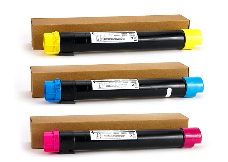 Compatible Cartridge with Xerox 006R01698, 006R01699, 006R01700 Cyan, Magenta, Yellow toner cartridges (3 pcs)