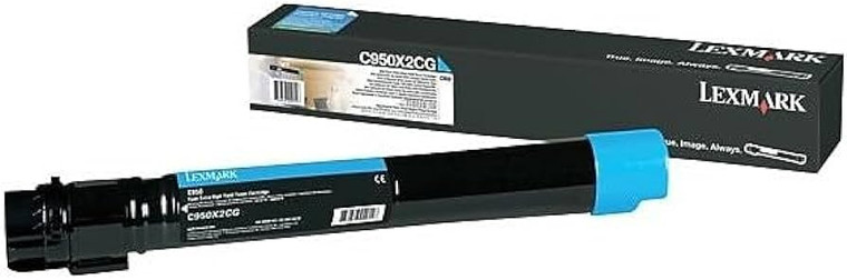 Original Lexmark C950X2CG Cyan Toner Cartridge High Yield