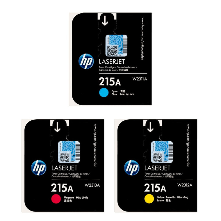Original HP 215A W2311A W2312A W2313A Toner Cartridges (1 Set of color)
