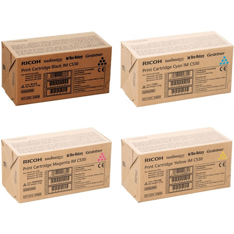 Original Ricoh 418236 418237 418238 418239 Toner Cartridges for  Ricoh IM C530