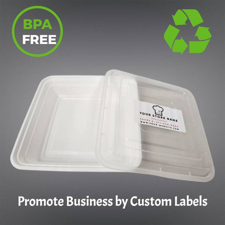 48 oz. BPA Free Food Grade Round Container (T60748CP) - 200 count - case
