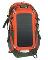 YUPAK Solar Powered Orange Backpack with  7Watts Solar Panel & 10000 mAh Power Bank