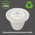 24 oz Microwaveable BPA Free Deli Containers/ Soup Containers with Lids- Custom Company Labels -(φ4.61''x4.33''), Recyclable Food Storage for Hot & Cold Meals (240 Combos)