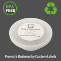 8 oz Microwaveable BPA Free Deli Containers/ Soup Containers with Lids- Custom Company Labels -(φ4.61''x1.69''), Recyclable Food Storage for Hot & Cold Meals (240 Combos)