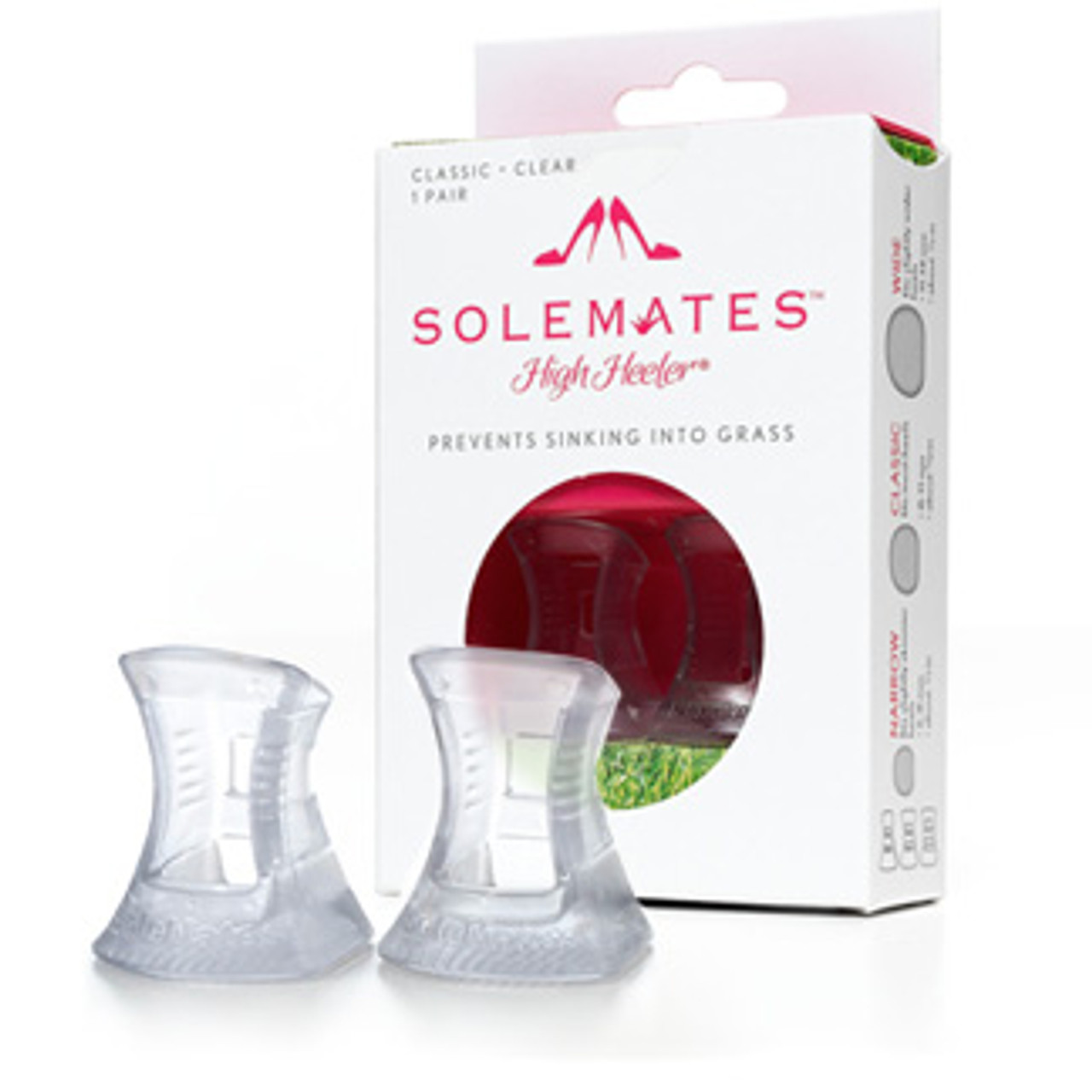 SoleMates High Heel Clear Savers - Classic Size Heel - 3/8 Inch Diameter