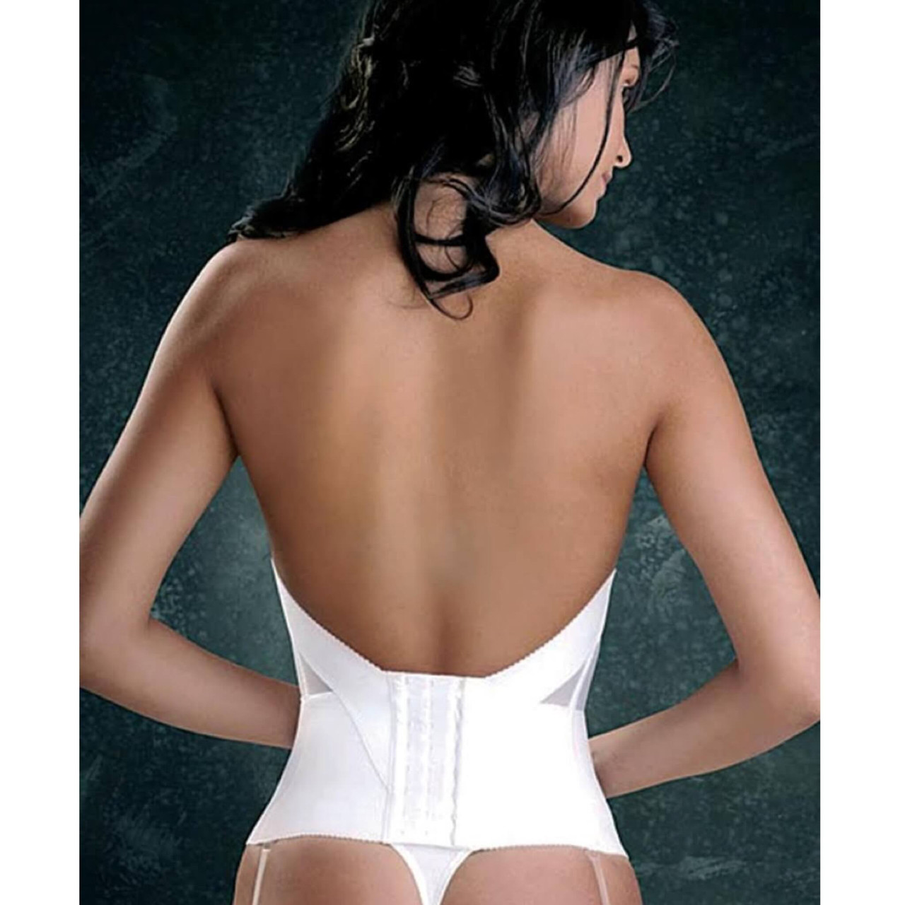 Longline low back bustier [Ivory] – The Pantry Underwear