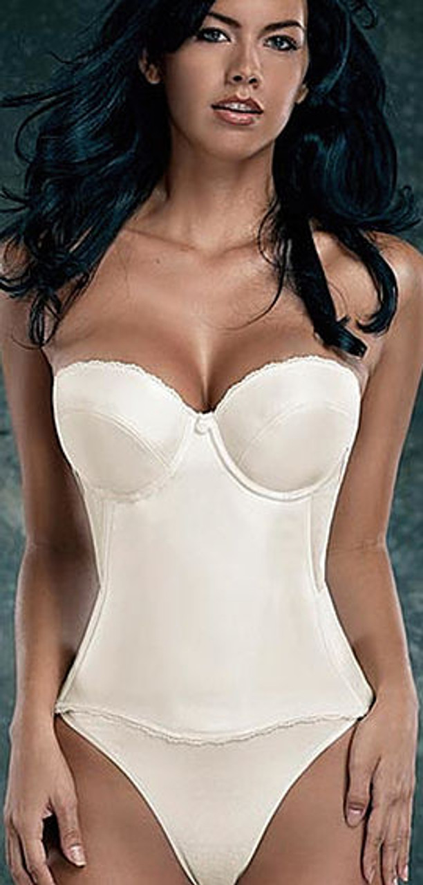 Strapless low clearance back corset