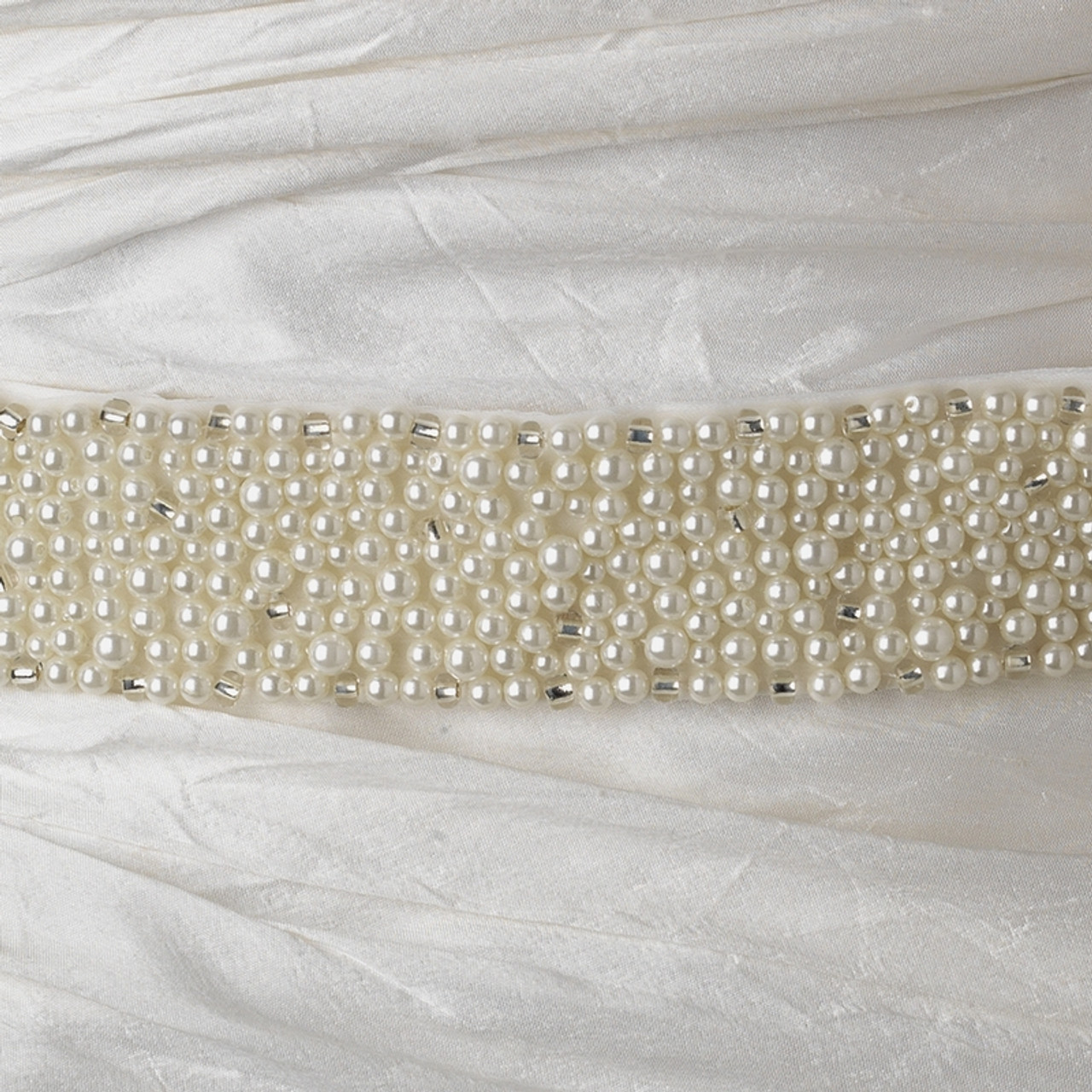 Pearl & Glass Bead Sash Belt 296