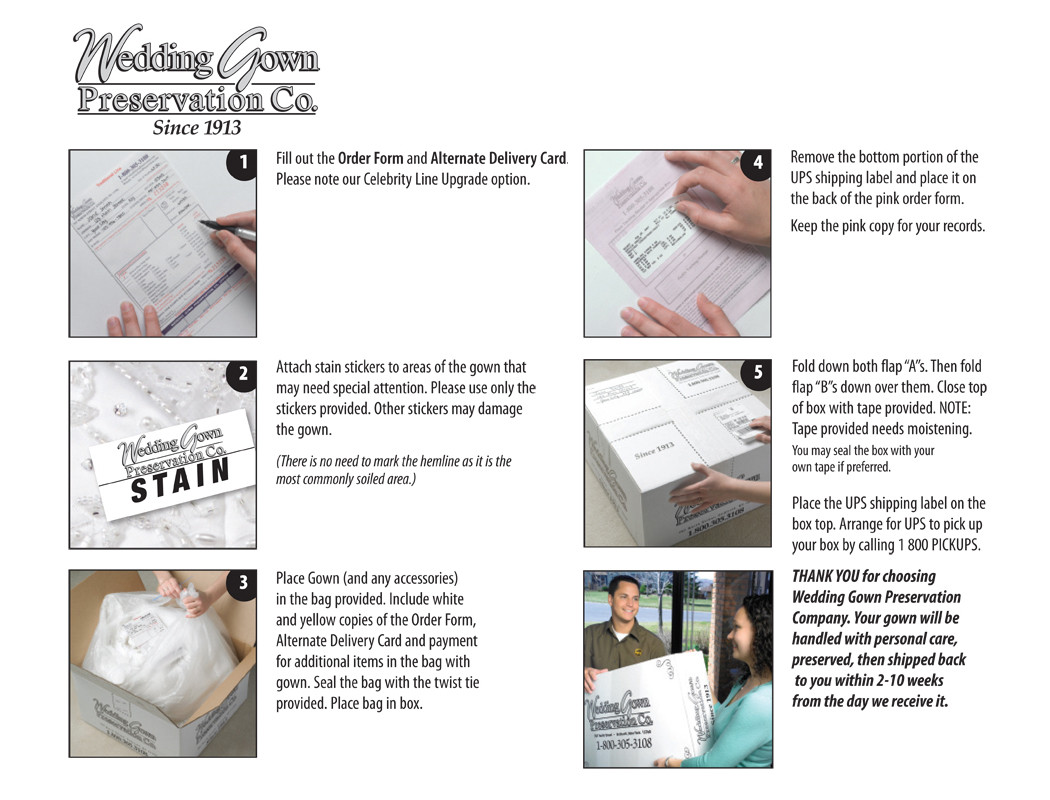Celebrity Line Wedding Gown Preservation Kit - Gown Preservation