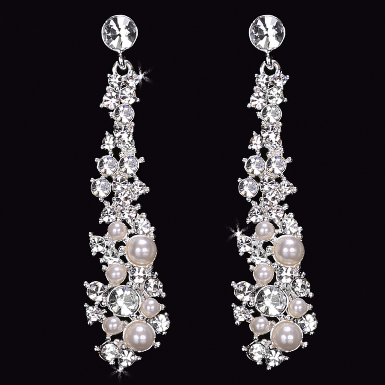 En Vogue Bridal Style E1568 - Rhinestone Earrings
