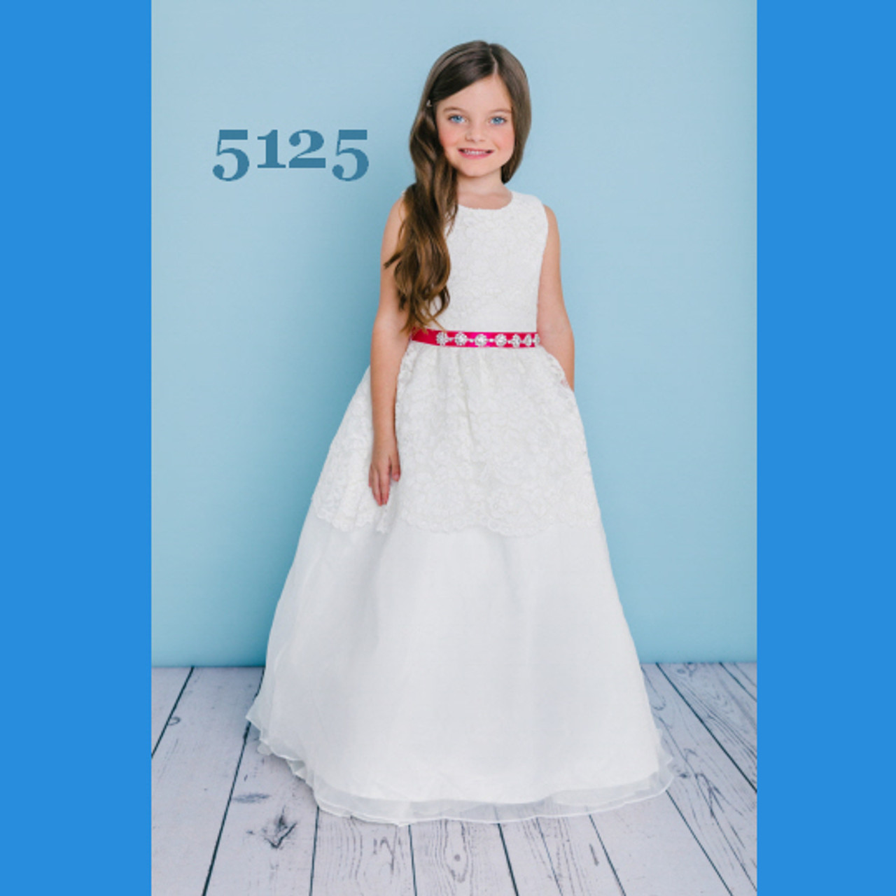Rosebud Fashions Flower Girl Dresses - Style 5125 - Organza & Lace