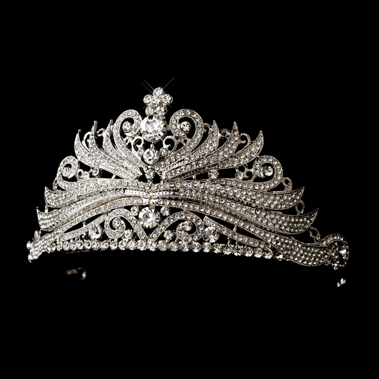 HARPER | antique silver tiara crown