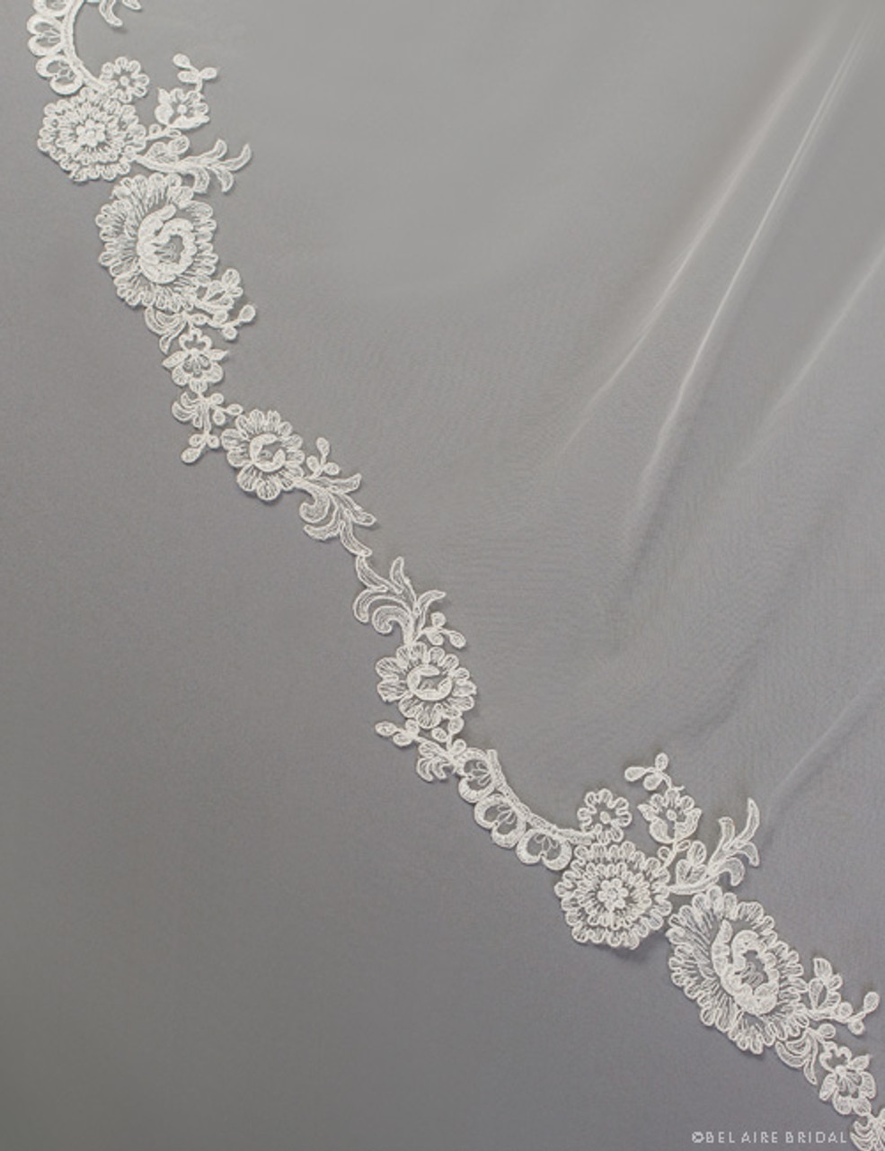 Bel Aire Wedding Veils V7391CX 1-tier cathedral veil