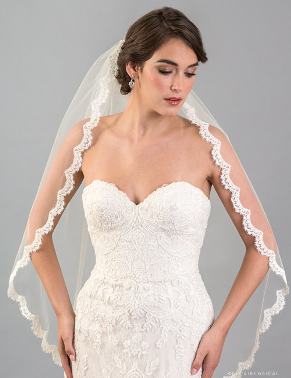 AMBRA, Italian Lace Wedding Veil