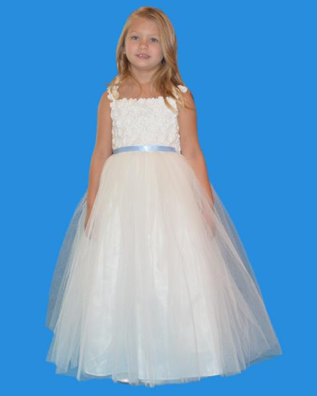 Rosebud Fashions Flower Girl Dresses - Style 5131 - Satin,  Lace, and Tulle