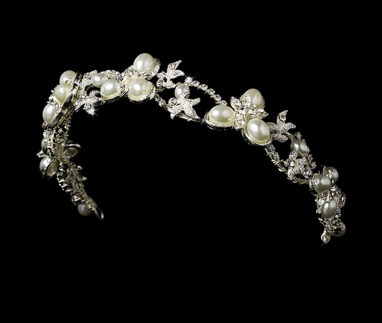 Swarovski Crystal Bridal Necklace Earring & Tiara Set HP7808