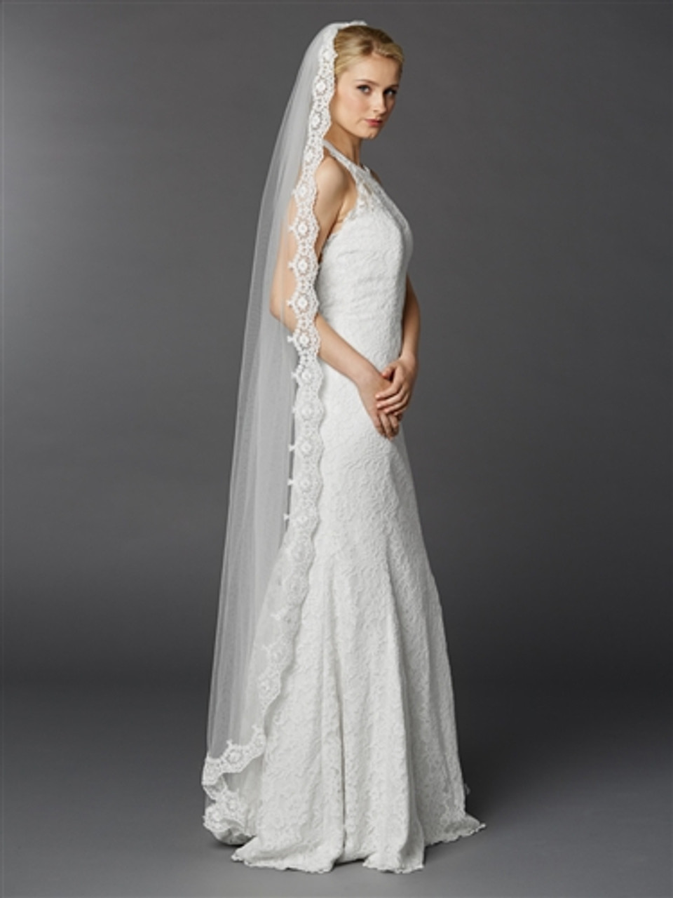 full length veil wedding