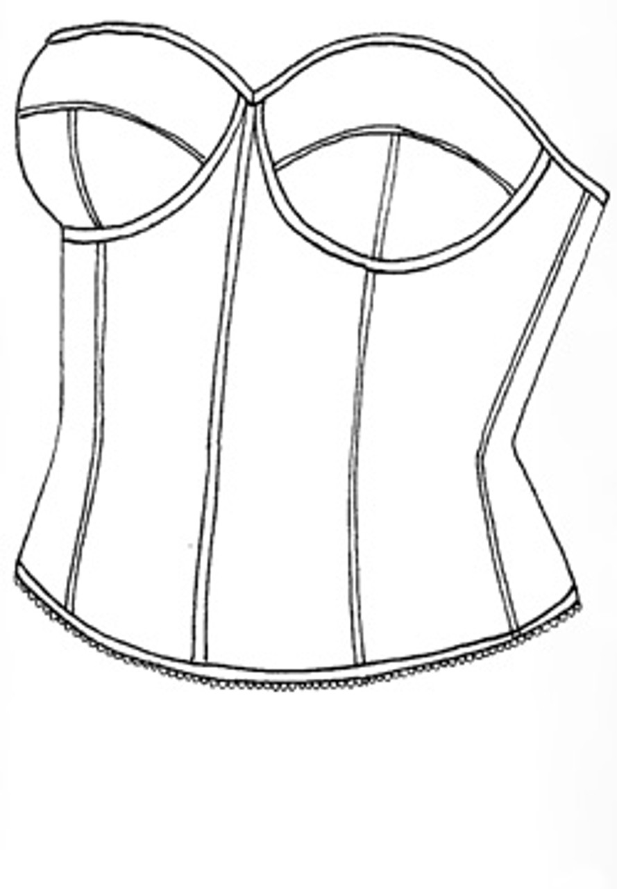 Empire Intimate Style 1787 - Plus Size - Strapless Bustier (44D White Only)