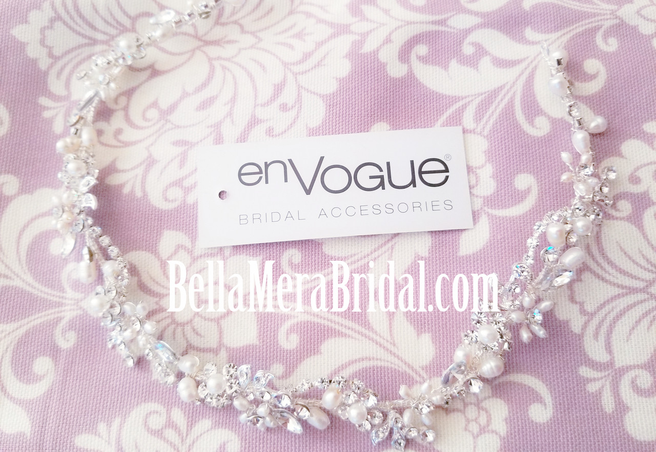 En Vogue Bridal Hair Jewelry HJ1644 - Rhodium plated