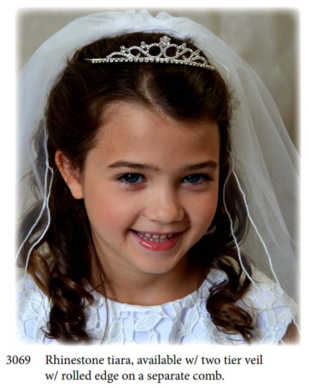 Nan & Jan Style 3069  - Headpiece & Veil Set  or Headpiece Only