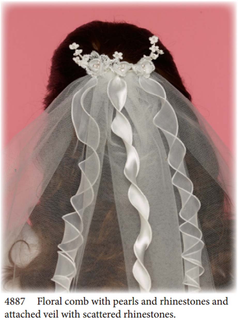 Nan & Jan Style 4887 - Headpiece & Veil Set  or Headpiece Only