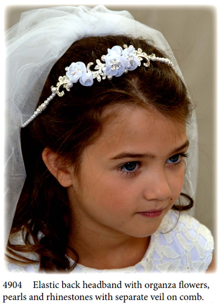 Nan & Jan Style 4904 - Headpiece & Veil Set  or Headpiece Only