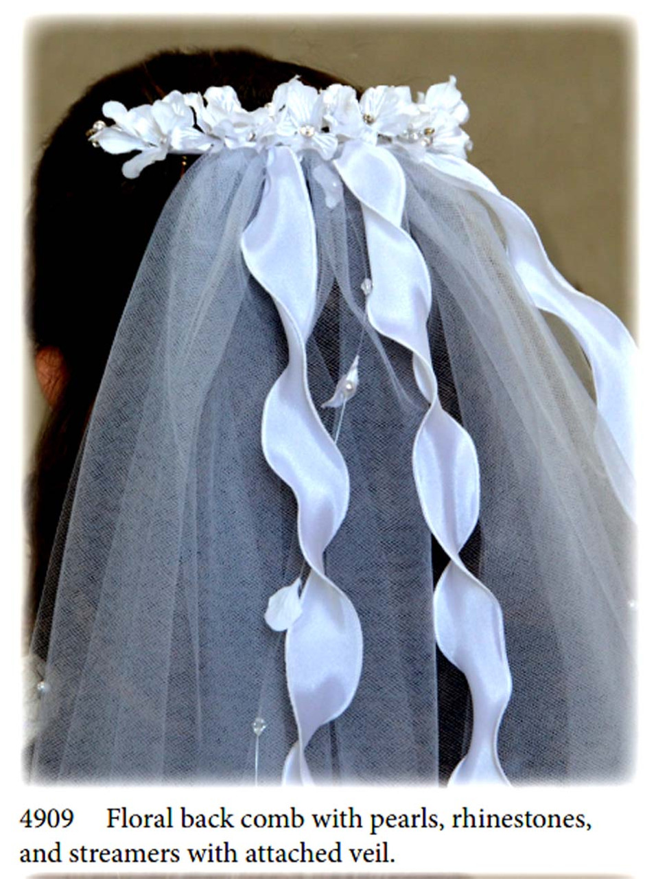 Nan & Jan Style 4909 - Headpiece & Veil Set  or Headpiece Only