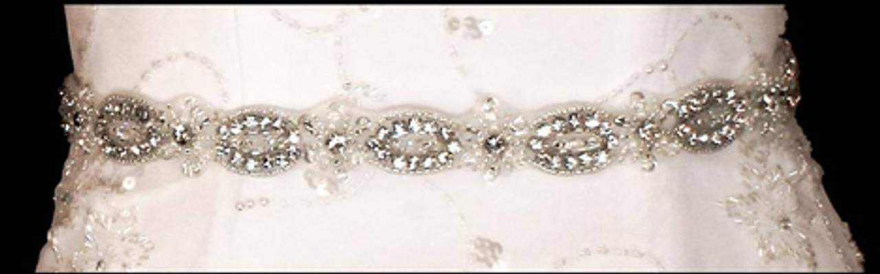 Noelle & Ava Collection - Hand sewn crystals, teardrop rhinestones, round rhinestones, pearl, beads, bugle beads, sequins - 27