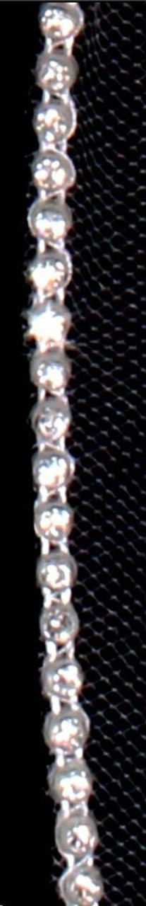 Noelle & Ava Collection -  108 Inches - Swarovski Rhinestone Edge Cascade Waterfall Cathedral - Beads and Sequins